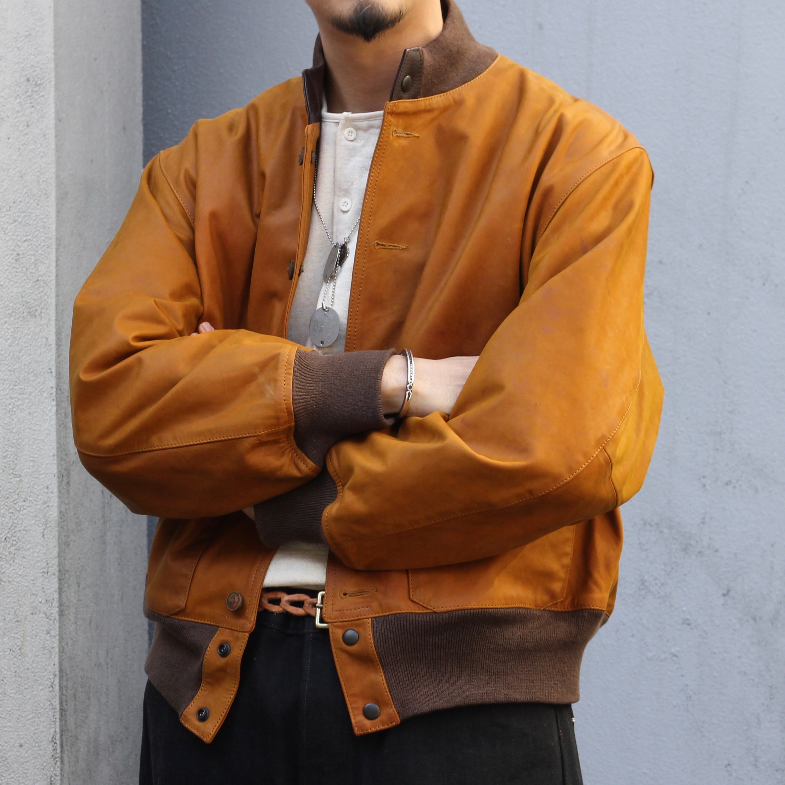 ナイジェルケーボン渾身のレザージャケット》A-1 FLIGHT JACKET