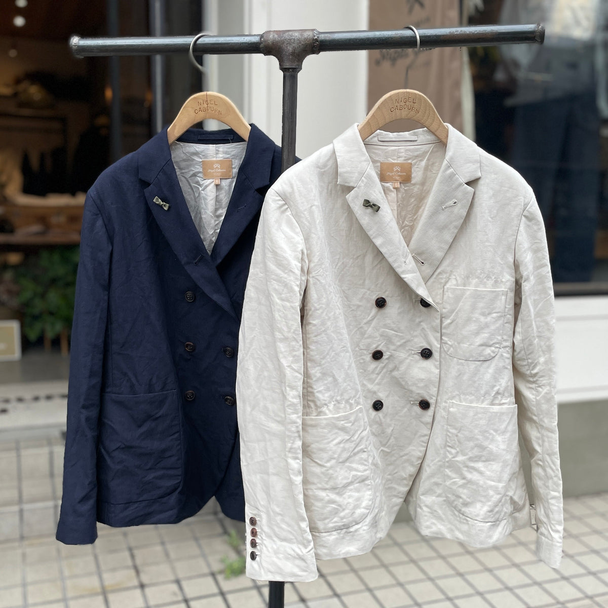 高密度リネン》GENTLEMANS DB JACKET – ナイジェル・ケーボン 