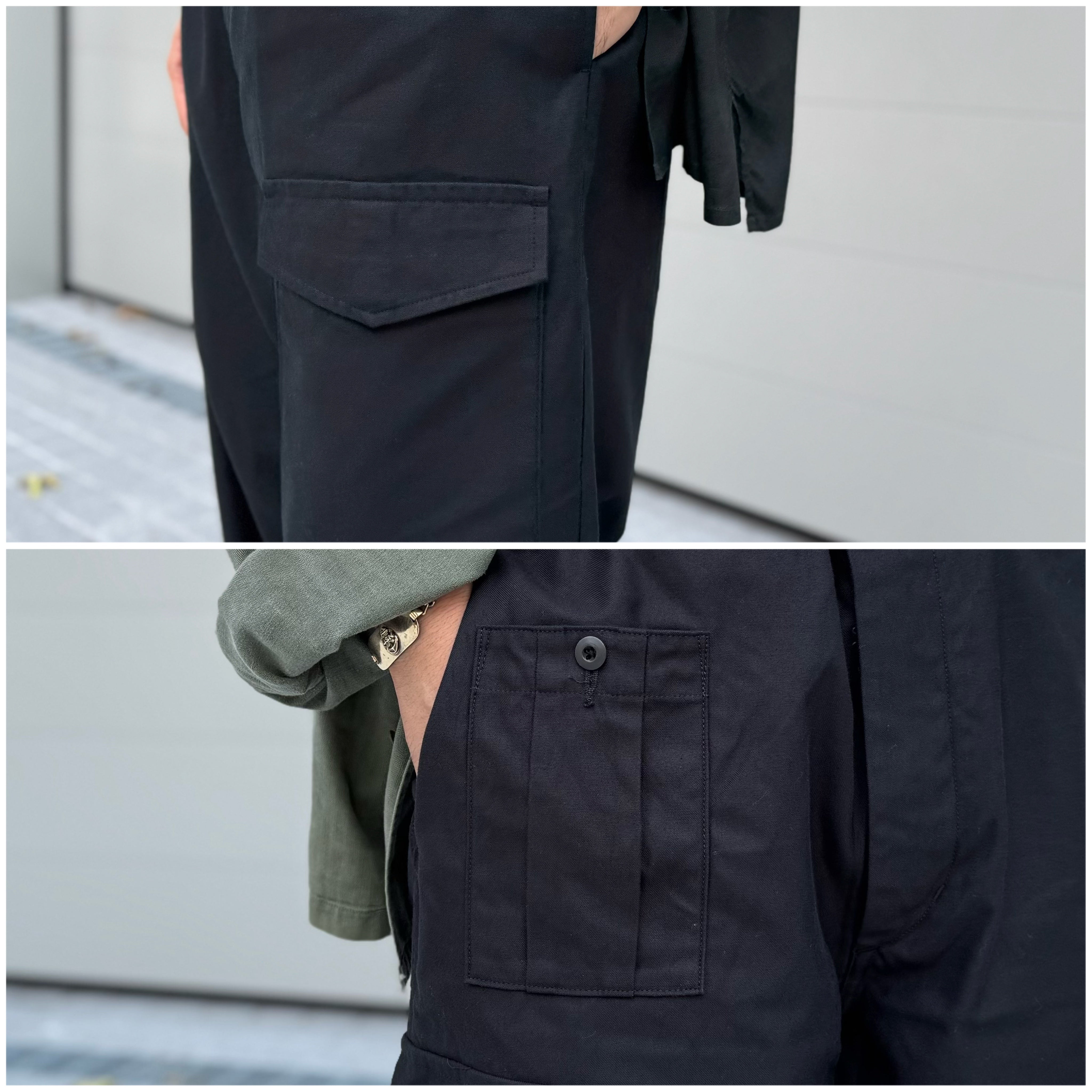 ブランドを代表する軍パン 漆黒の一着が登場》ARMY CARGO PANT