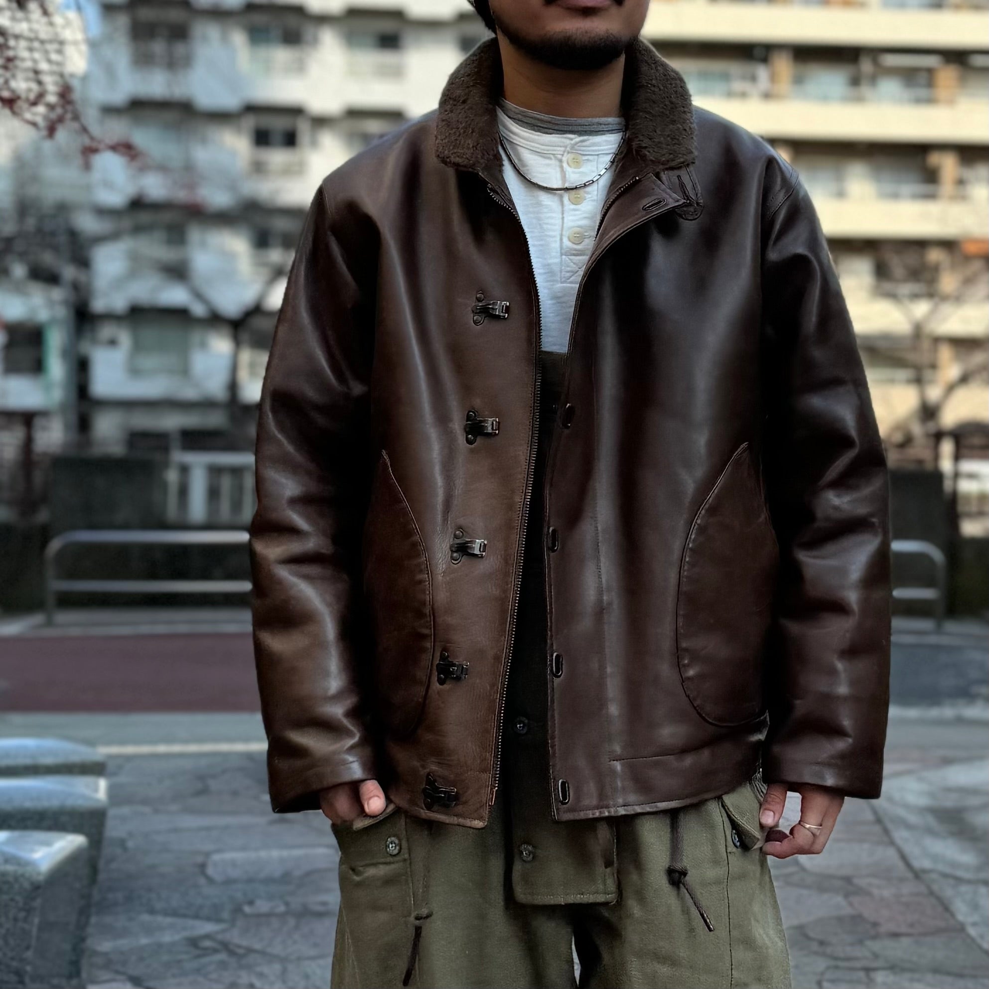 Yu 様ナイジェルケーボン　10周年40's USクリップジャケット FLAGSHIP STORE 10周年別注model エイジング経過録》40's US CLIP