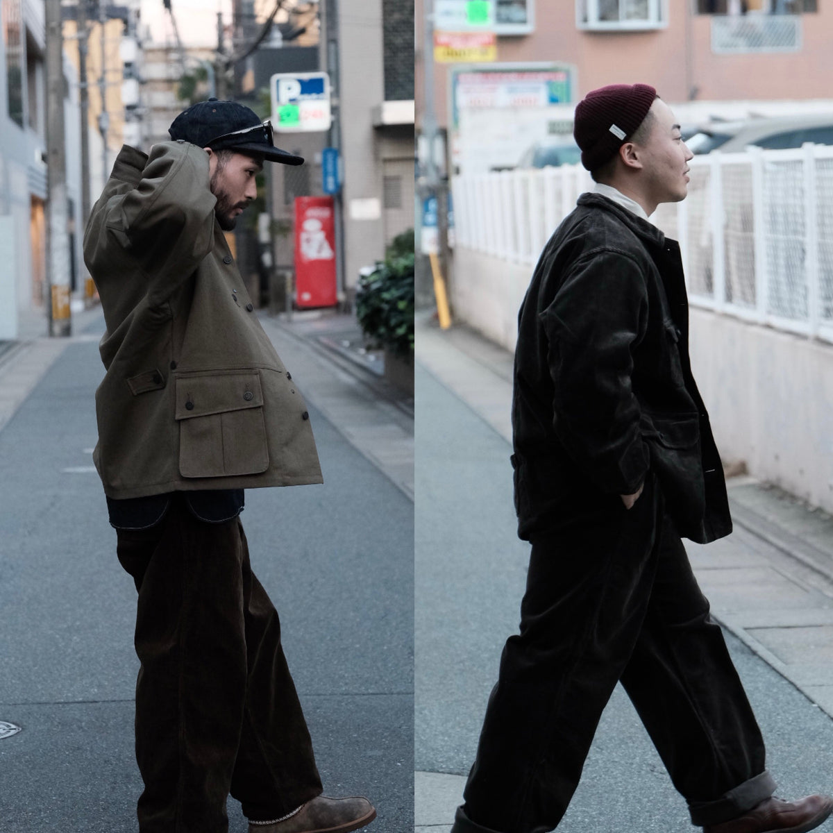 コットン100%のコーデュロイ》FRENCH WORK JACKET - 8W CORDUROY 