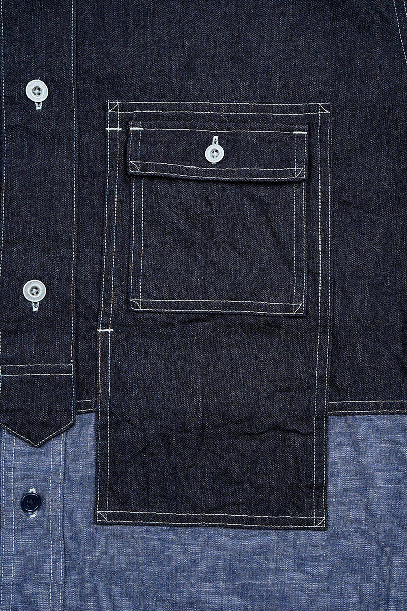【ナイジェル・ケーボン】MAN / ユーティリティーシャツ タイプ2 - 10オンスデニム / UTILITY SHIRT TYPE2 - 10oz DENIM