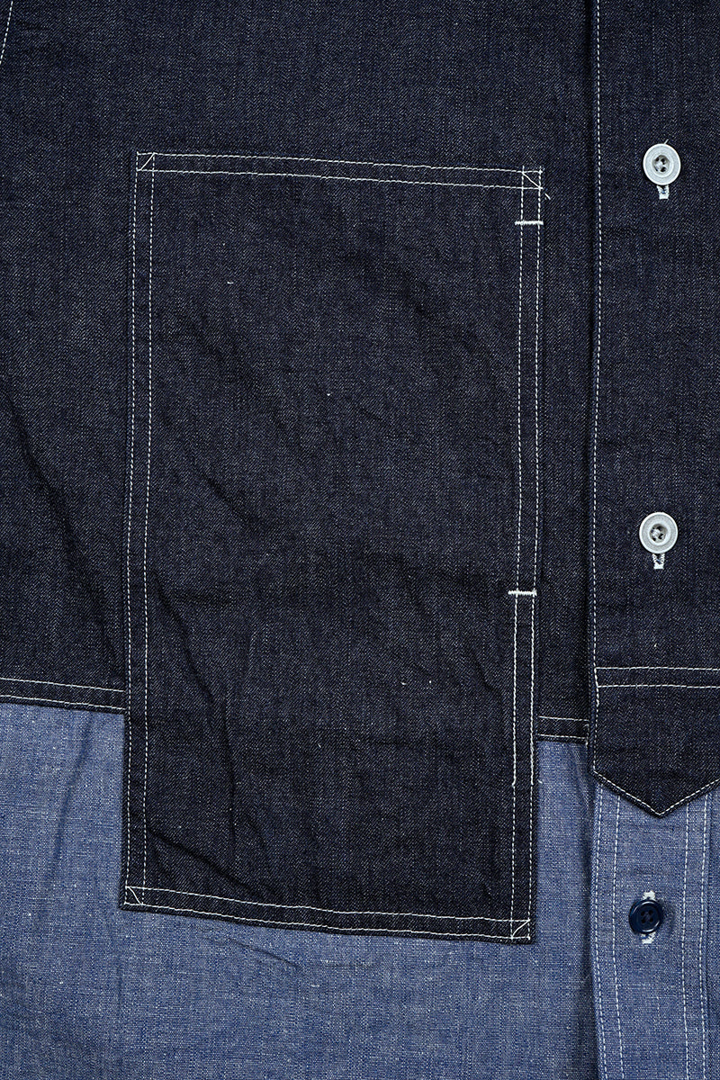 【ナイジェル・ケーボン】MAN / ユーティリティーシャツ タイプ2 - 10オンスデニム / UTILITY SHIRT TYPE2 - 10oz DENIM
