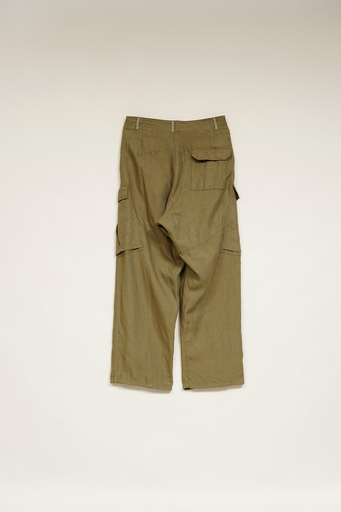 【ナイジェル・ケーボン】MAN / ロイヤルネイビー カーゴパンツ - リネンヘリンボーンツイル / ROYAL NAVY CARGO PANT - LINEN HERRINGBONE TWILL