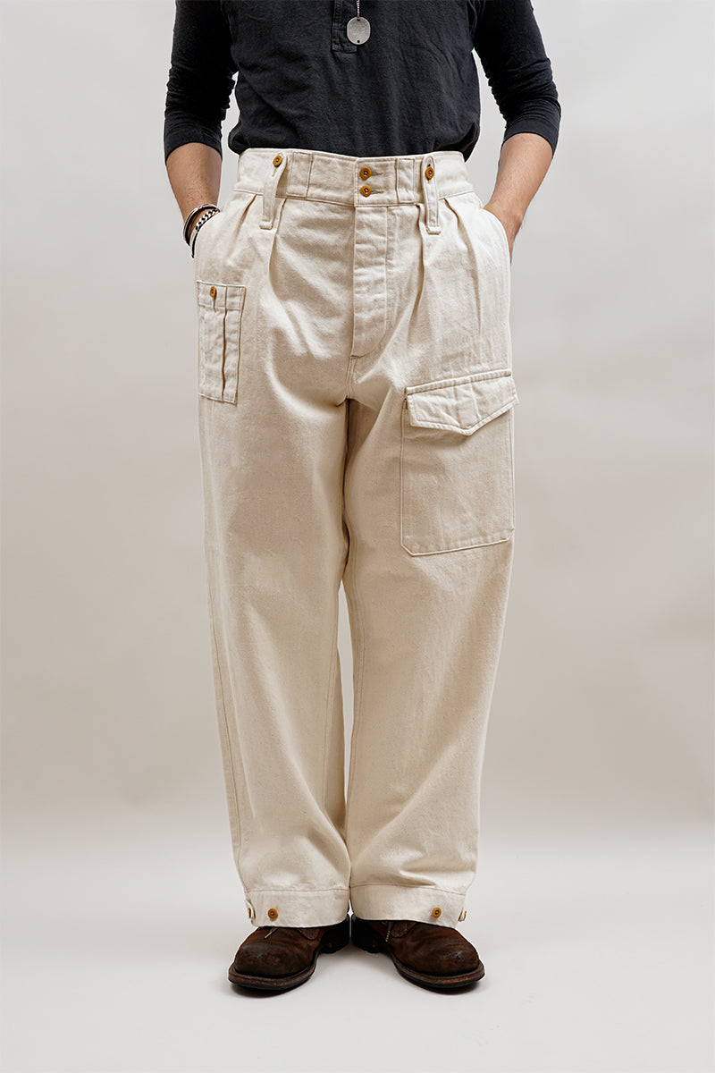 オンラインストア限定【ナイジェル・ケーボン】MAN / ブリティッシュアーミーパンツ - アイボリー / BRITISH ARMY PANT - IVORY