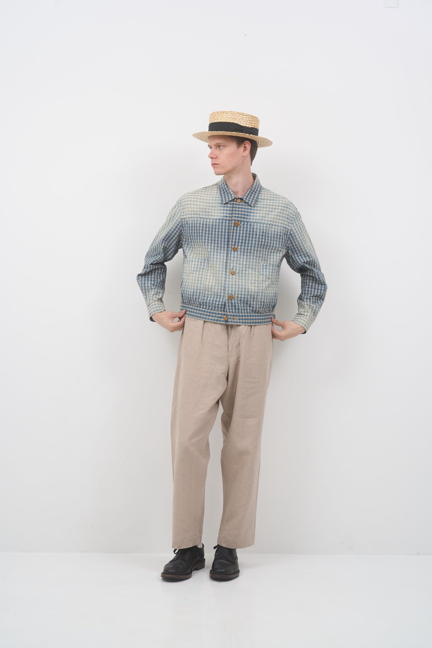 【ナイジェル・ケーボン】MAN / ファーマージャケット - パラカチェック / FARMER JACKET - PALAKA CHECK