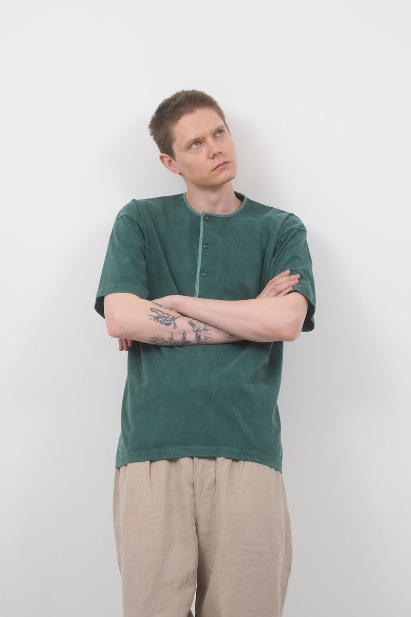 【ナイジェル・ケーボン】MAN / 7.8オンス ヘンリーネックTシャツ - ピグメント / 7.8oz HENLEY NECK T-SHIRT - PIGMENT