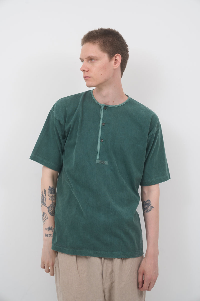 【ナイジェル・ケーボン】MAN / 7.8オンス ヘンリーネックTシャツ - ピグメント / 7.8oz HENLEY NECK T-SHIRT - PIGMENT