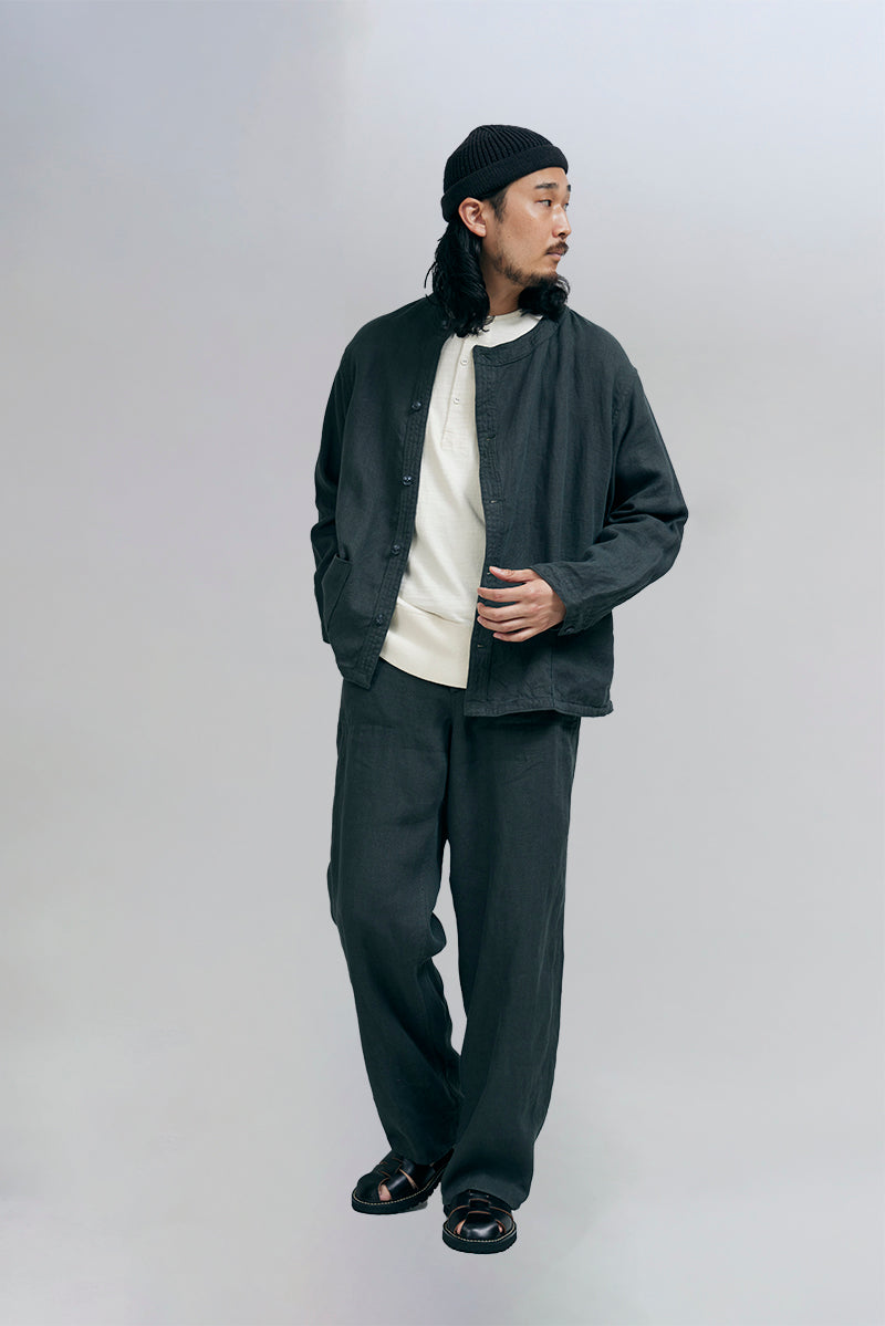 【ナイジェル・ケーボン】UNISEX / フレンチワークパンツ - リネンピンオックス / FRENCH WORK PANT - LINEN PIN OX