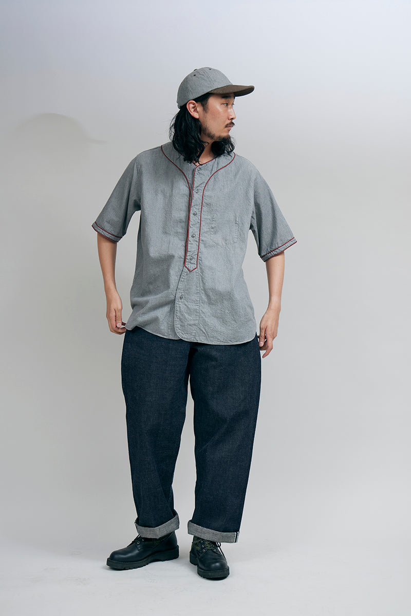 【ナイジェル・ケーボン】MAN / ベースボールシャツ ショートスリーブ -タイプ2 / BASEBALL SHIRT S/S -TYPE2