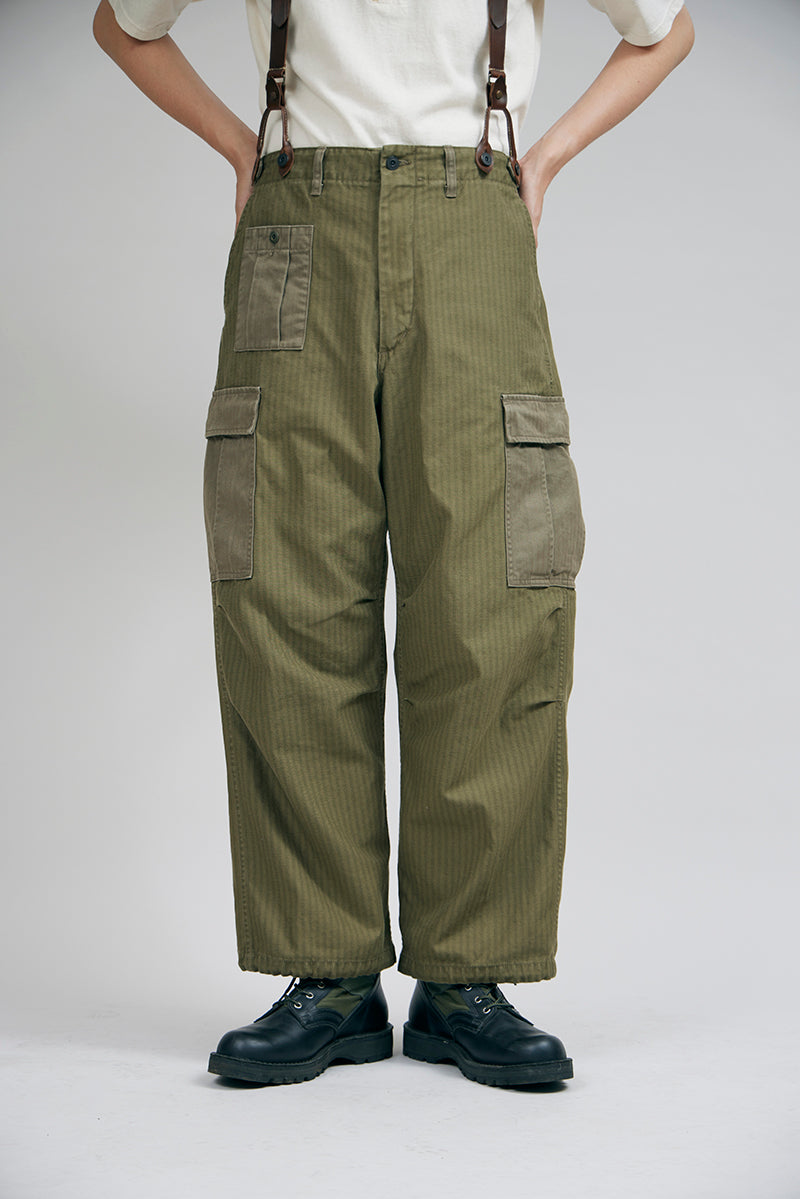 【ナイジェル・ケーボン】MAN / アーミーカーゴパンツ - ナノピグメントヘリンボーンツイル / ARMY CARGO PANT - NANO PIGMENT HERRINGBONE TWILL