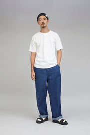 【ナイジェル・ケーボン】MAN / 50s ヘンリーネックシャツ / 50s HENLEY NECK SHIRT
