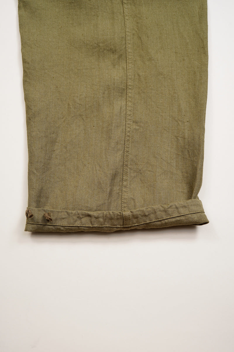 【ナイジェル・ケーボン】MAN / ロイヤルネイビー カーゴパンツ - リネンヘリンボーンツイル / ROYAL NAVY CARGO PANT - LINEN HERRINGBONE TWILL