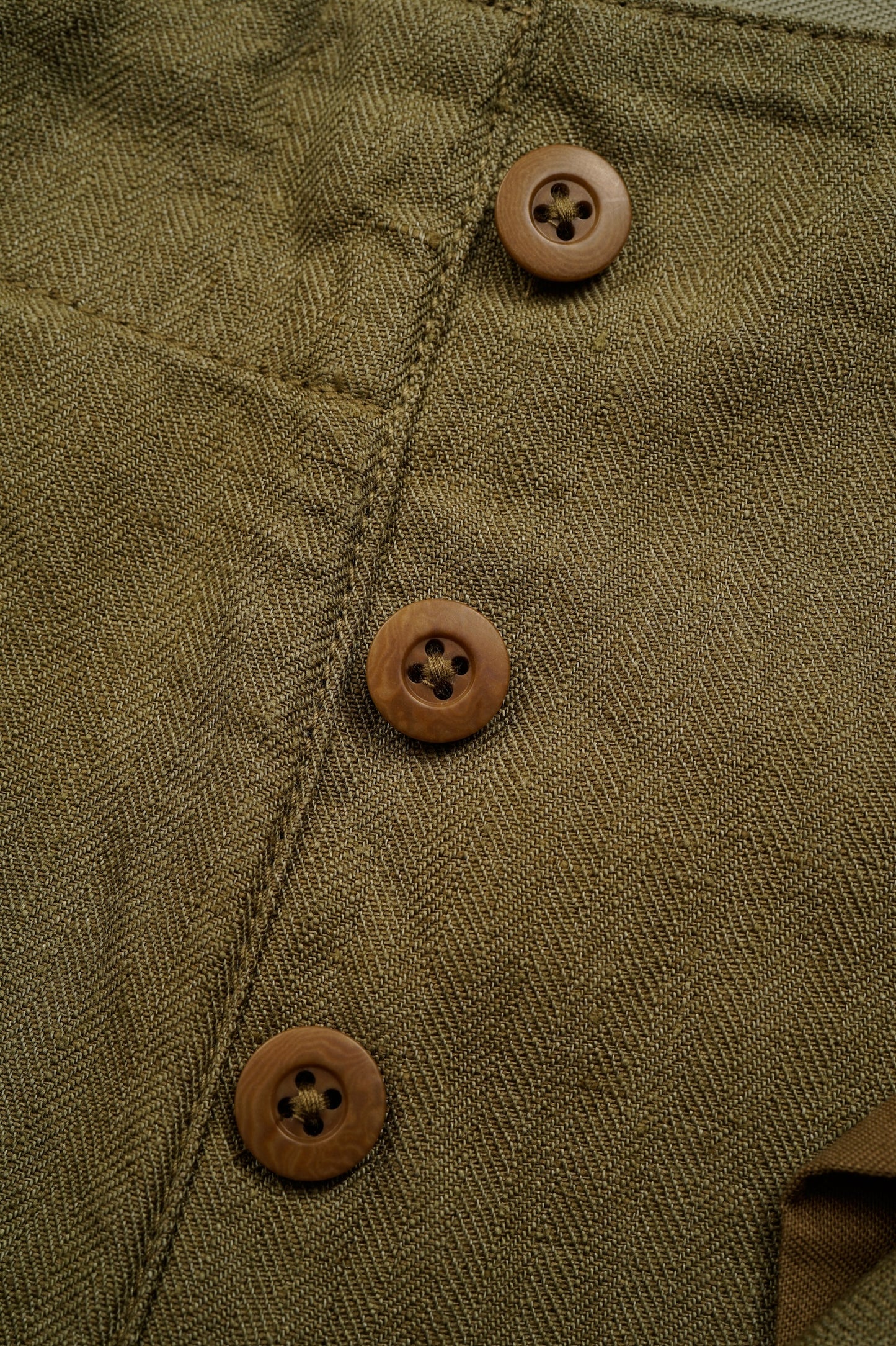 【ナイジェル・ケーボン】MAN / ロイヤルネイビー カーゴパンツ - リネンヘリンボーンツイル / ROYAL NAVY CARGO PANT - LINEN HERRINGBONE TWILL