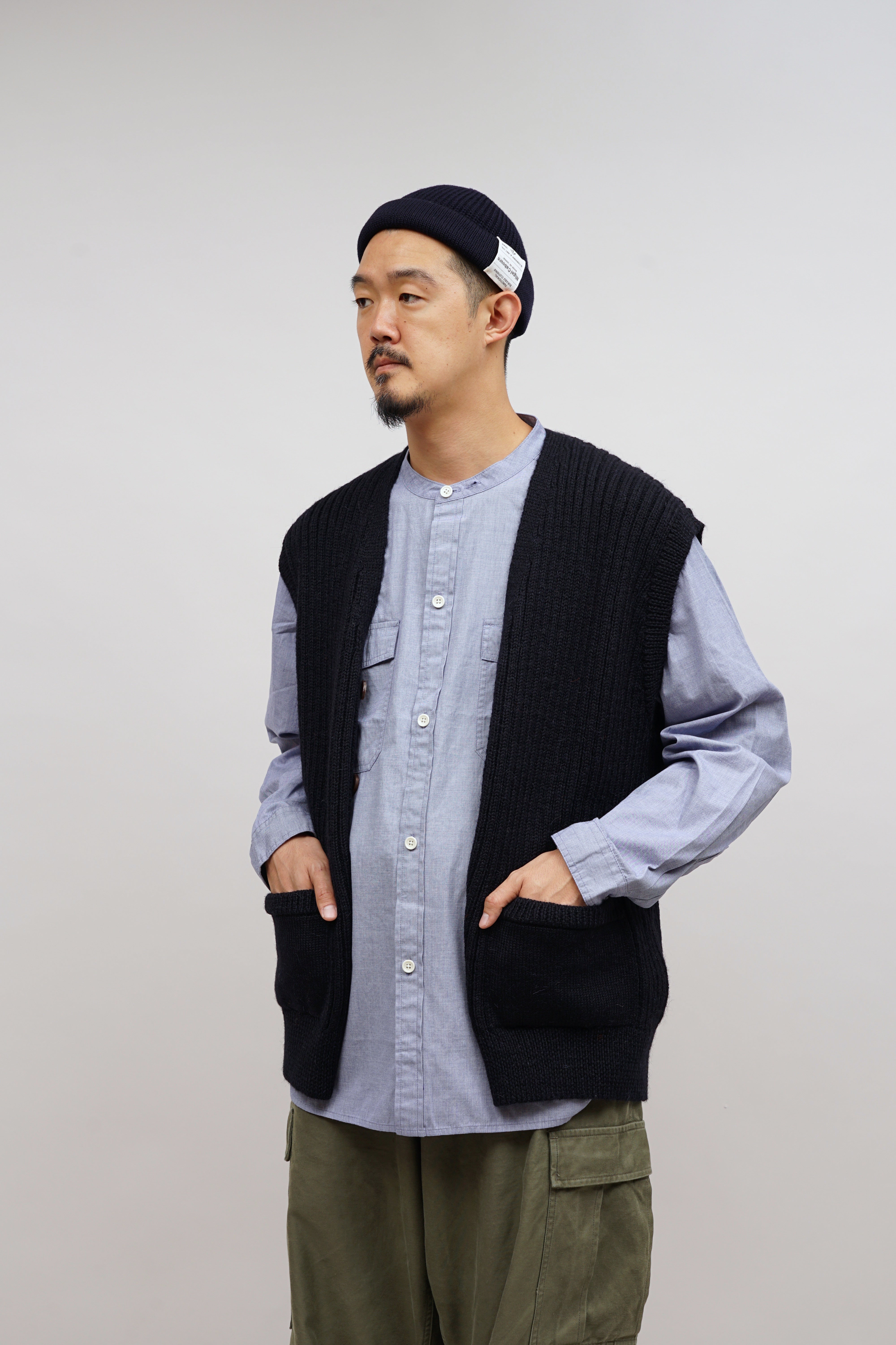 【ナイジェル・ケーボン】MAN / LE5 サマーヴィルベスト - ブリティッシュウール / LE5 SOMERVILLE VEST - BRITISH WOOL