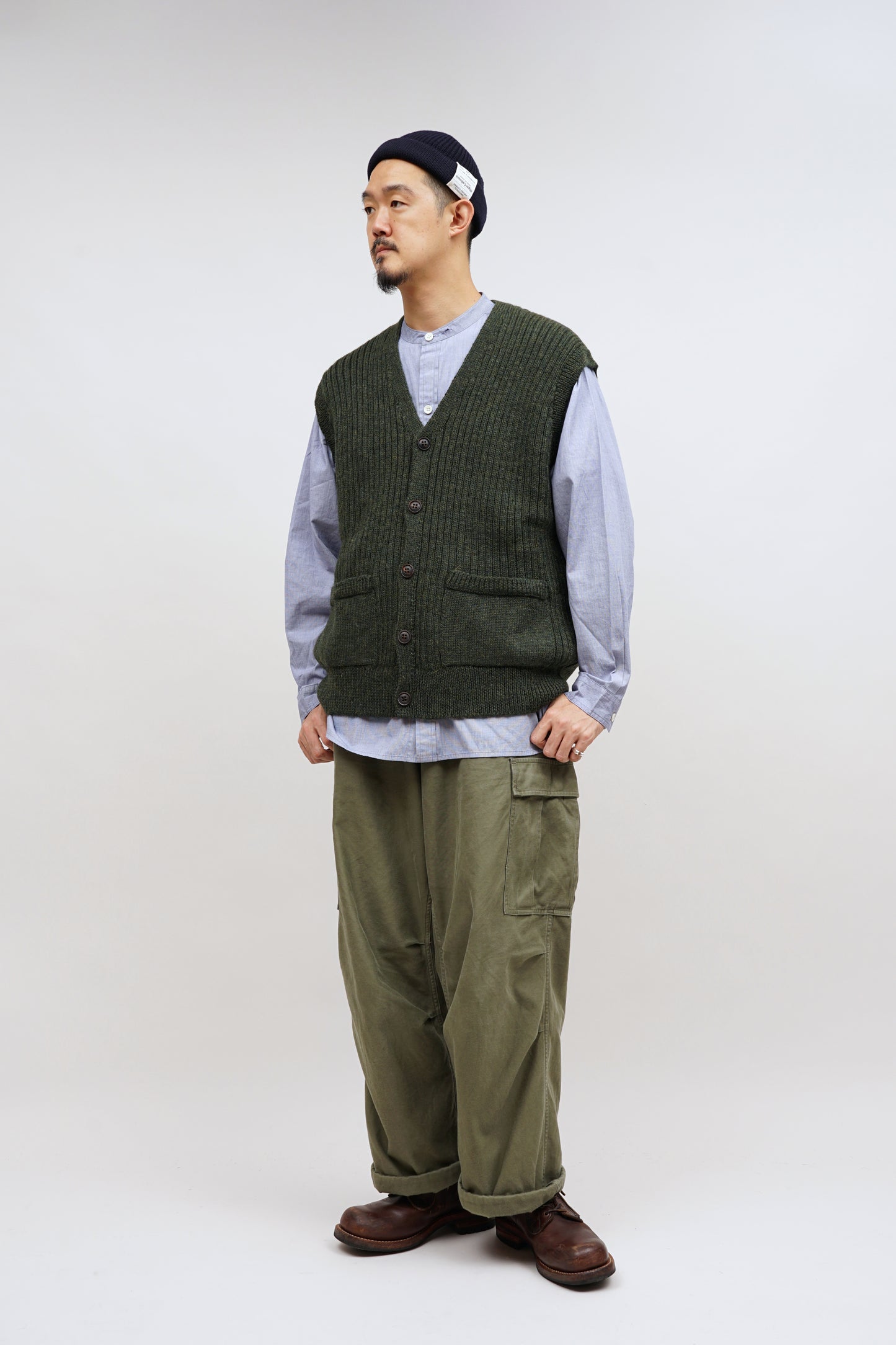 【ナイジェル・ケーボン】MAN / LE5 サマーヴィルベスト - ブリティッシュウール / LE5 SOMERVILLE VEST - BRITISH WOOL