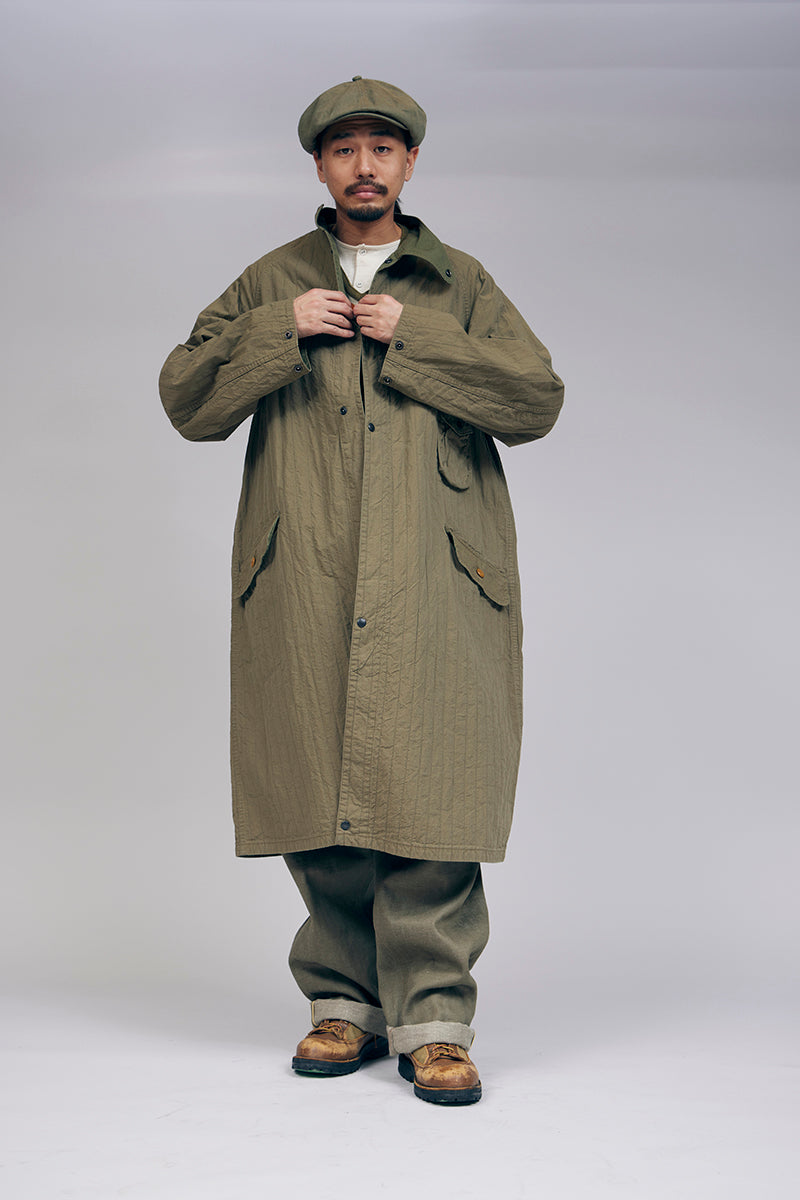 【ナイジェル・ケーボン】MAN / ガスプロテクトコート - ストライプキルト / GAS PROTECT COAT - STRIPE QUILT
