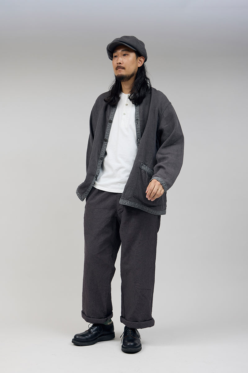 【ナイジェル・ケーボン】MAN / フレンチワークジャケット - リネンピンオックス / FRENCH WORK JACKET - LINEN PIN OX