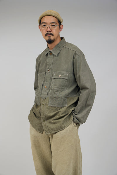 【ナイジェル・ケーボン】MAN / ユーティリティーシャツ タイプ2 - 10オンスデニム / UTILITY SHIRT TYPE2 - 10oz DENIM