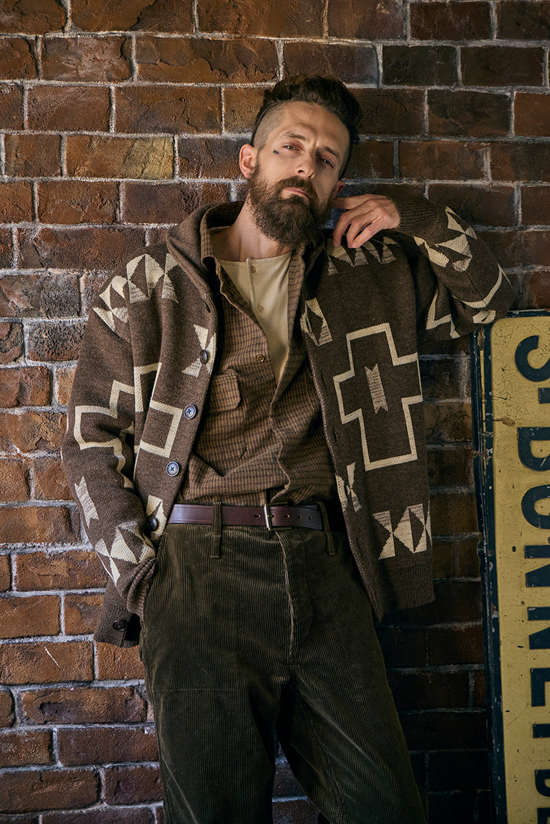 【ナイジェル・ケーボン】UNISEX / グランパシャツ - チェック / GRANDPA SHIRT - CHECK