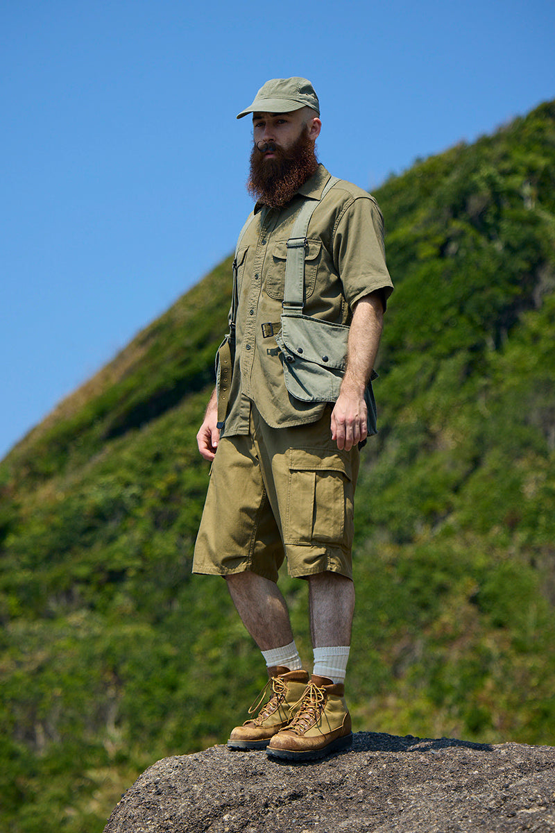 【ナイジェル・ケーボン】MAN / フィッシングベスト - ピグメントダイ / FISHING VEST - PIGMENT DYE