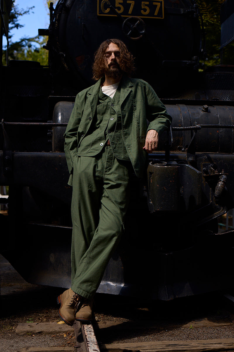 【ナイジェル・ケーボン】MAN / ワークスーツトラウザーズ - スラブサテン / PT05 WORK SUIT TROUSERS - SLUB SATEEN