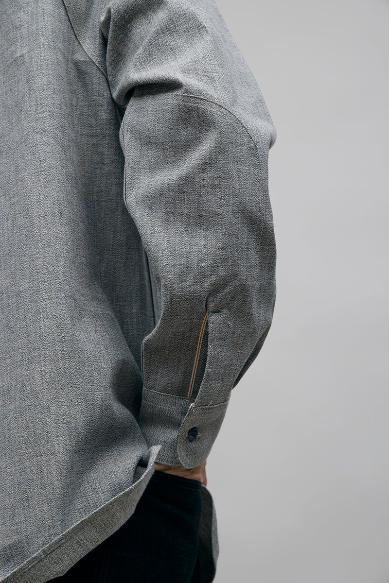 【ナイジェル・ケーボン】MAN / ニューメディカルシャツ - ソルト＆ペッパー / NEW MEDICAL SHIRT SALT&PEPPER