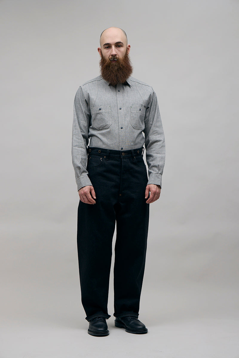 【ナイジェル・ケーボン】MAN / レイルマンデニムパンツ - ブラックデニム / RAILMAN DENIM PANT - BLACK DENIM