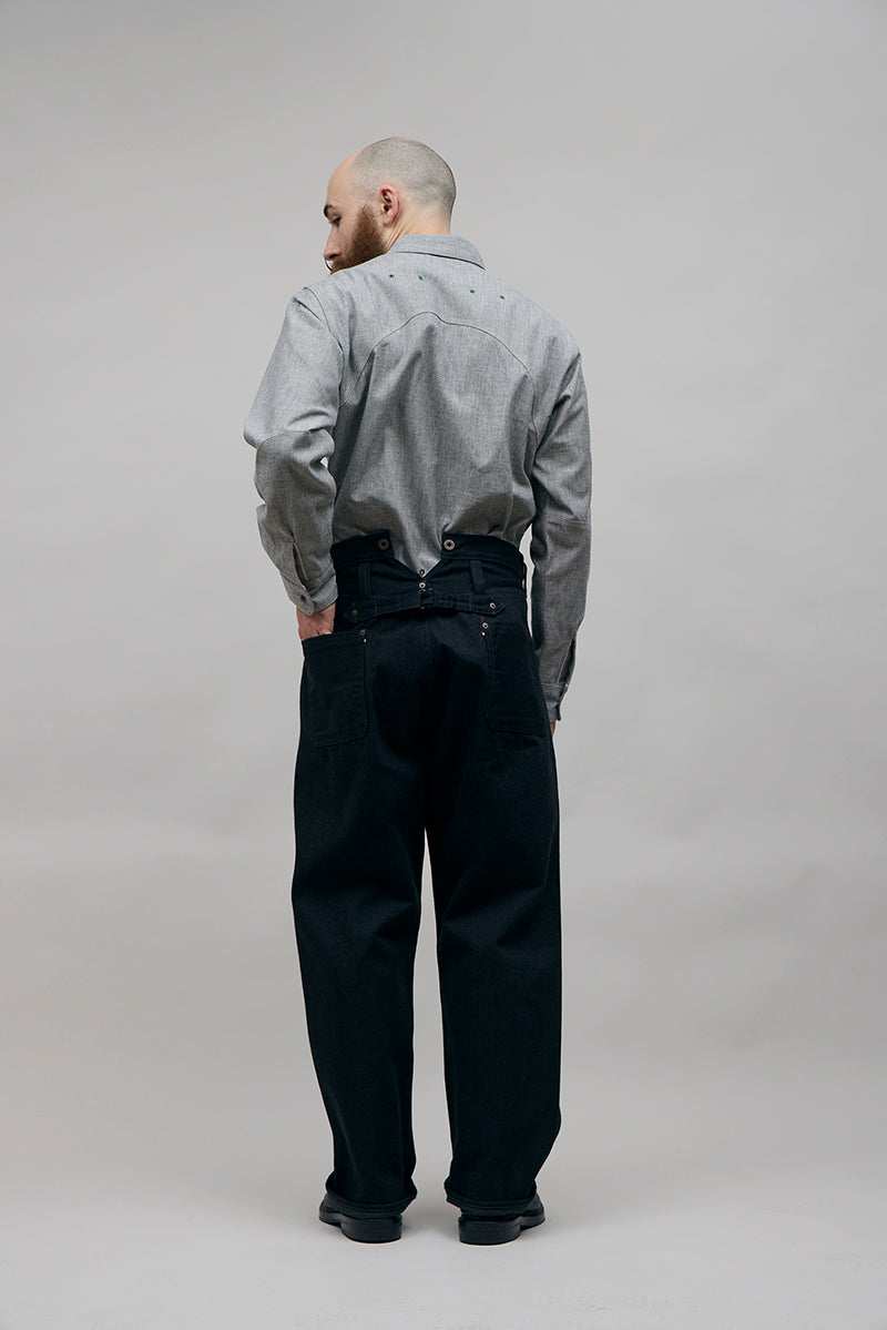 【ナイジェル・ケーボン】MAN / レイルマンデニムパンツ - ブラックデニム / RAILMAN DENIM PANT - BLACK DENIM