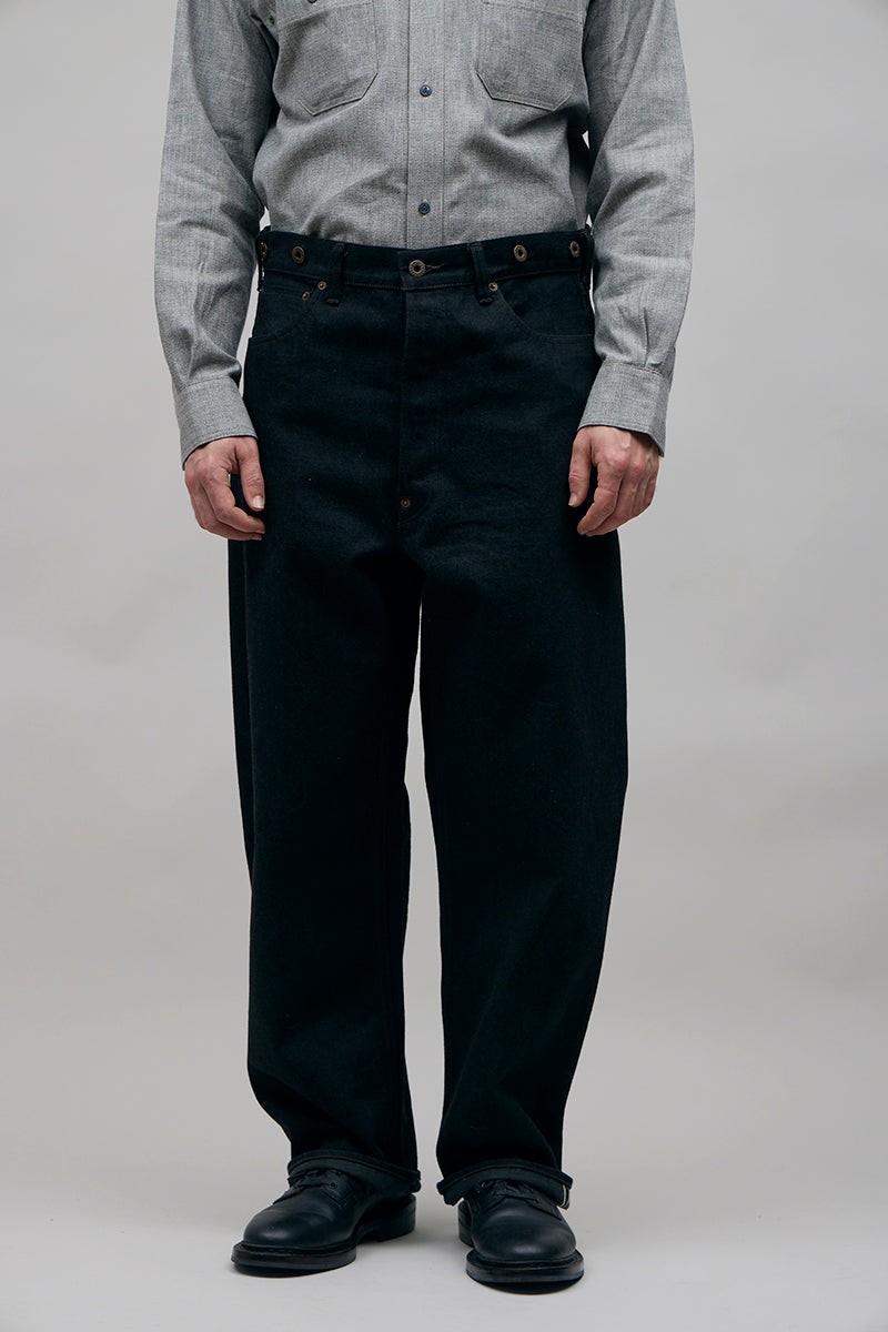 【ナイジェル・ケーボン】MAN / レイルマンデニムパンツ - ブラックデニム / RAILMAN DENIM PANT - BLACK DENIM
