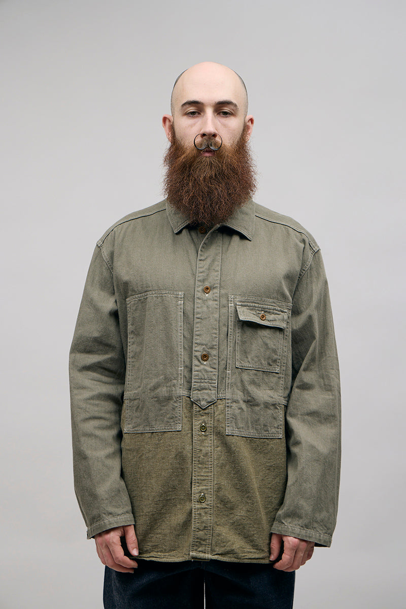 【ナイジェル・ケーボン】MAN / ユーティリティーシャツ タイプ2 - 10オンスデニム / UTILITY SHIRT TYPE2 - 10oz DENIM