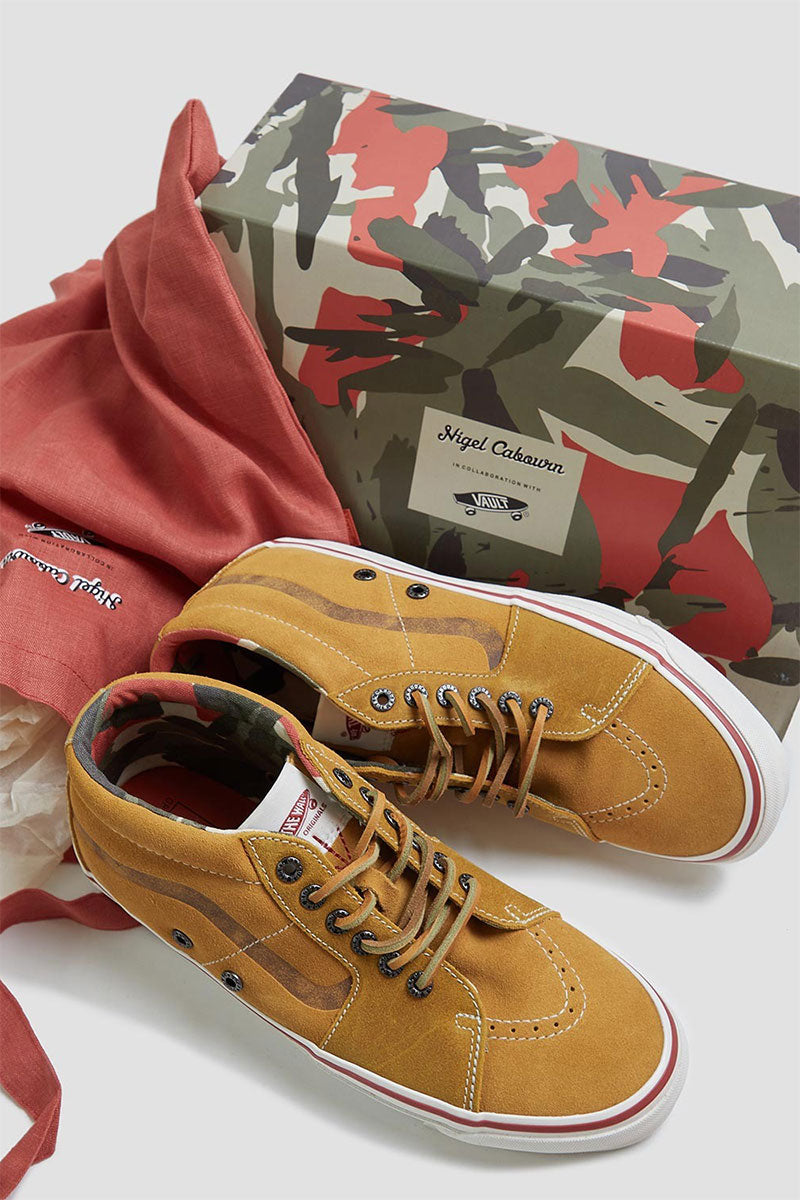 【ナイジェル・ケーボン】UNISEX / Nigel Cabourn x VAULT by VANS - SK8-Mid LX-Suede - タン