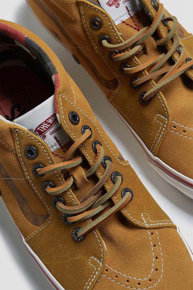 【ナイジェル・ケーボン】UNISEX / Nigel Cabourn x VAULT by VANS - SK8-Mid LX-Suede - タン