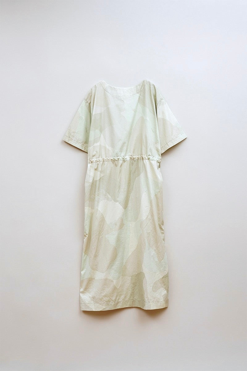 【ナイジェル・ケーボン】WOMAN / ショートスリーブドレス コットン カモ / S/S DRESS COTTON CAMO