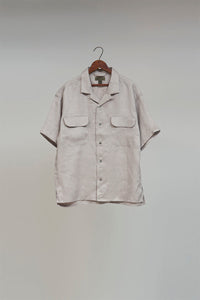 【ナイジェル・ケーボン】MAN / オープンカラーシャツ - リネンツイル / OPEN COLLAR SHIRT - LINEN TWILL