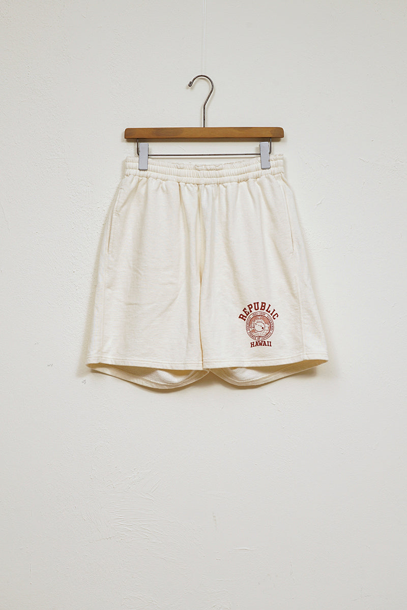 【ナイジェル・ケーボン】MAN / プリントスウェットショーツ - コットンポリエステル / PRINT SWEAT SHORT - COTTON POLYESTER