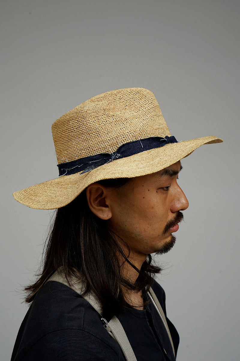 【ナイジェル・ケーボン】MAN /  ナイジェル・ケーボン×スーパーデューパー - ストローハット / Nigel Cabourn x SUPERDUPER STRAW HAT