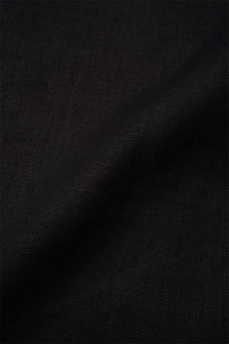 【ナイジェル・ケーボン】UNISEX /  オープンカラーシャツ - リネンフリース / OPEN COLLAR SHIRT - LINEN FLEECE