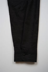 【ナイジェル・ケーボン】MAN /  オープンカラーシャツ - リネンフリース / OPEN COLLAR SHIRT - LINEN FLEECE