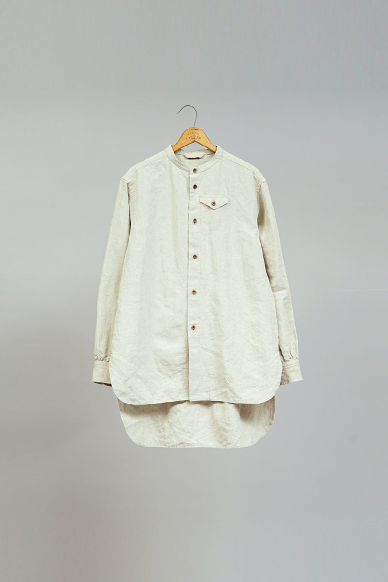 【ナイジェル・ケーボン】MAN / サドラーシャツ - ハイデンシティーリネン / SADDLER SHIRT - HIGHDENSITY LINEN