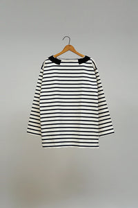 【ナイジェル・ケーボン】UNISEX /  ブリティッシュアーミー 14.1オンス スラブボーダーシャツ / BRITISH ARMY 14.1oz SLUB BORDER SHIRT
