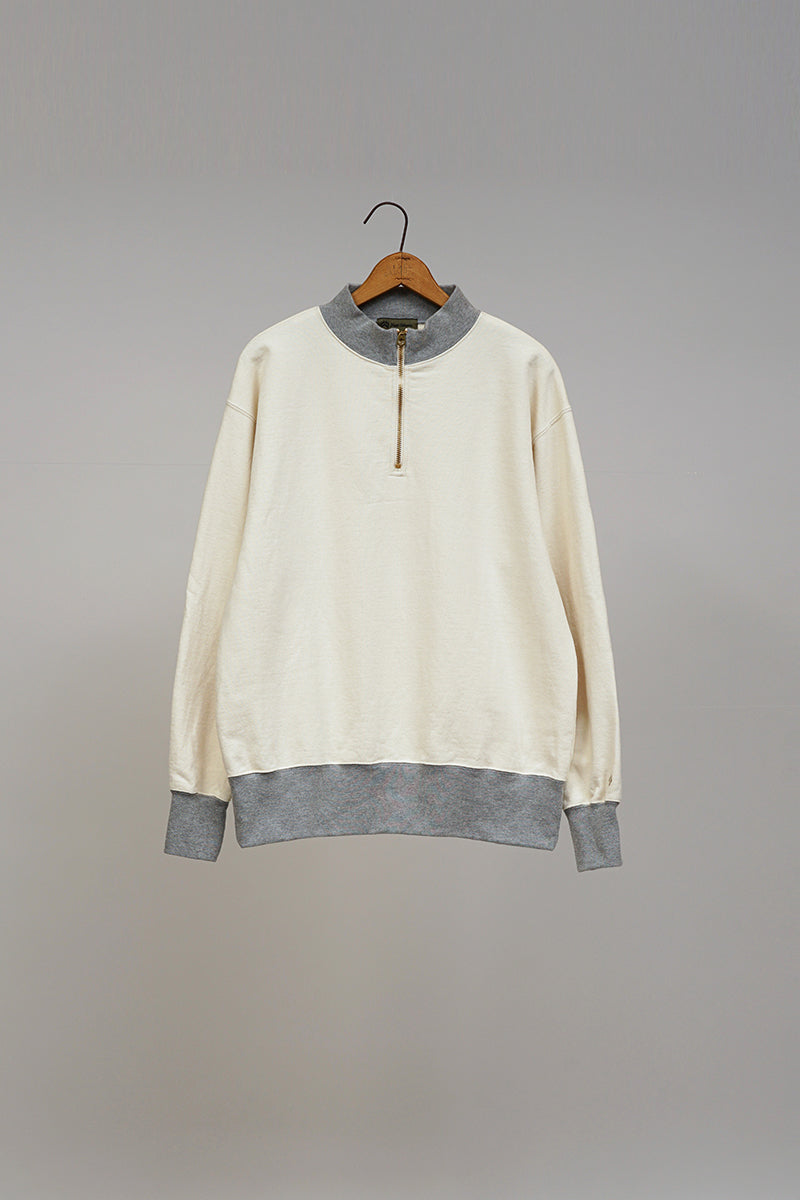 【ナイジェル・ケーボン】MAN / ジップアッププルオーバースウェットシャツ / ZIP UP PULLOVER SWEAT SHIRT