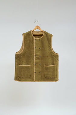 【ナイジェル・ケーボン】UNISEX / ライナーベストリバーシブル - コットンブランケット / LINER VEST REVERSIBLE - COTTON BLANKET