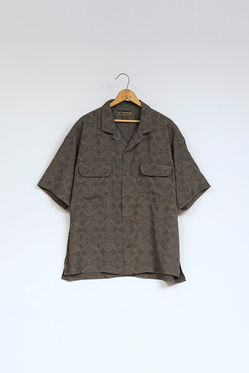 【ナイジェル・ケーボン】MAN / オープンカラーシャツ - グジャラートプリント / OPEN COLLAR  SHIRT - GUJARAT PRINT