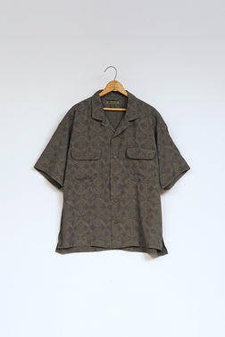 【ナイジェル・ケーボン】MAN / オープンカラーシャツ - グジャラートプリント / OPEN COLLAR  SHIRT - GUJARAT PRINT