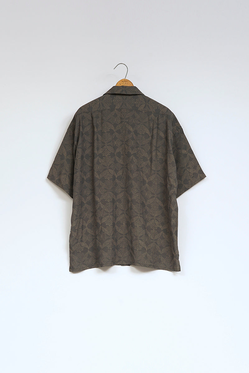 【ナイジェル・ケーボン】MAN / オープンカラーシャツ - グジャラートプリント / OPEN COLLAR  SHIRT - GUJARAT PRINT