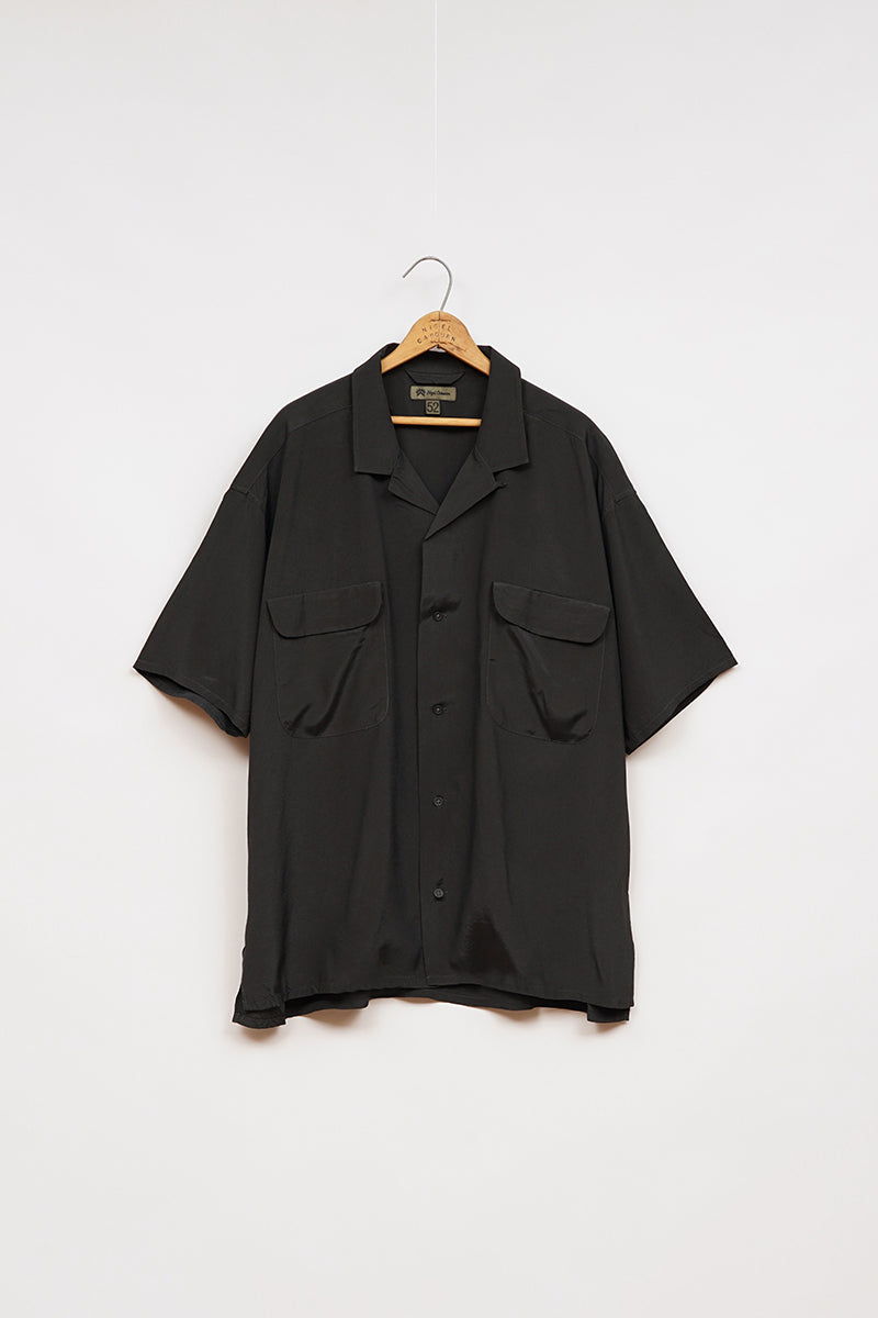 【ナイジェル・ケーボン】MAN / オープンカラーシャツ - レーヨンサルファーダイ / OPEN COLLAR SHIRT - RAYON SULFUR DYE