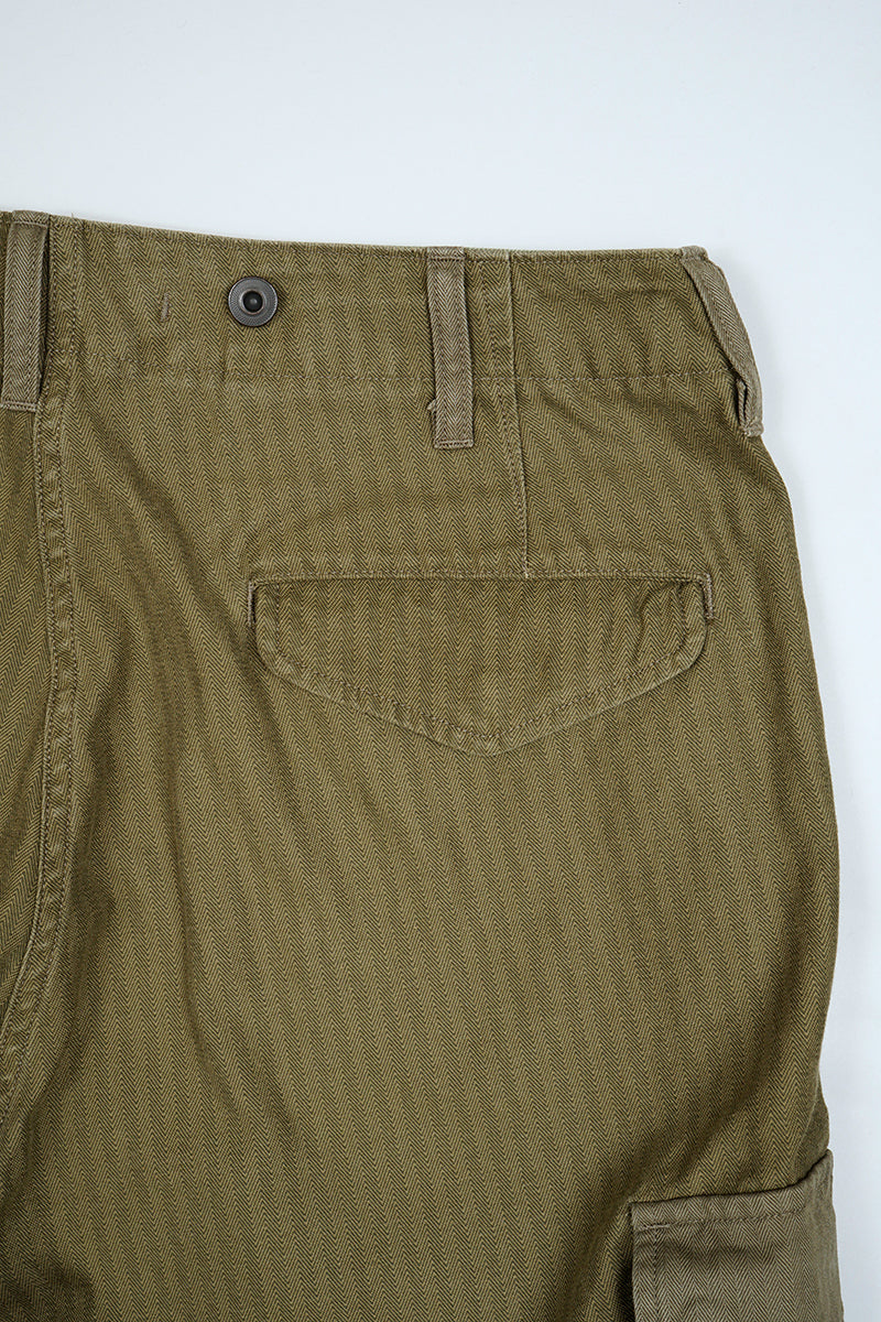 【ナイジェル・ケーボン】MAN / アーミーカーゴパンツ - ナノピグメントヘリンボーンツイル / ARMY CARGO PANT - NANO PIGMENT HERRINGBONE TWILL