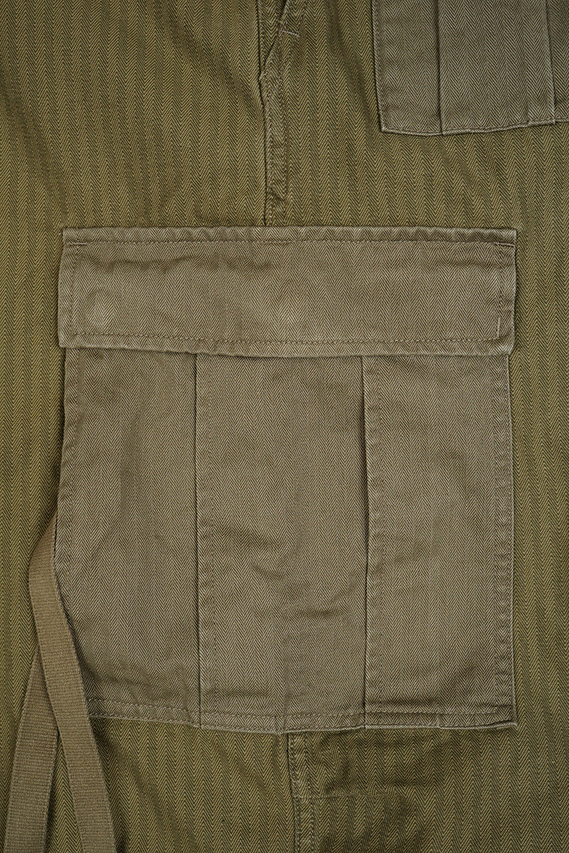 【ナイジェル・ケーボン】MAN / アーミーカーゴパンツ - ナノピグメントヘリンボーンツイル / ARMY CARGO PANT - NANO PIGMENT HERRINGBONE TWILL