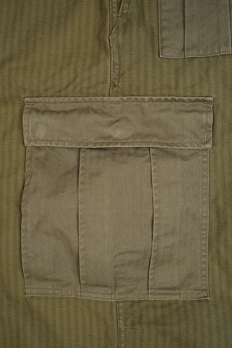 【ナイジェル・ケーボン】MAN / アーミーカーゴパンツ - ナノピグメントヘリンボーンツイル / ARMY CARGO PANT - NANO PIGMENT HERRINGBONE TWILL